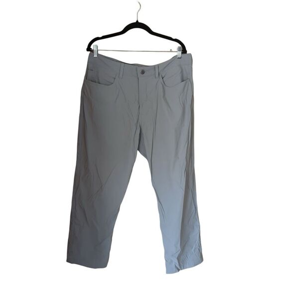 The North Face Men's Short Length Flat Front Hiking Pants Light Grey Size 36 - Picture 1 of 6